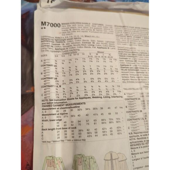 McCall's costumes pattern uncut Frozen Elsa Anna M7000 - Picture 5 of 7